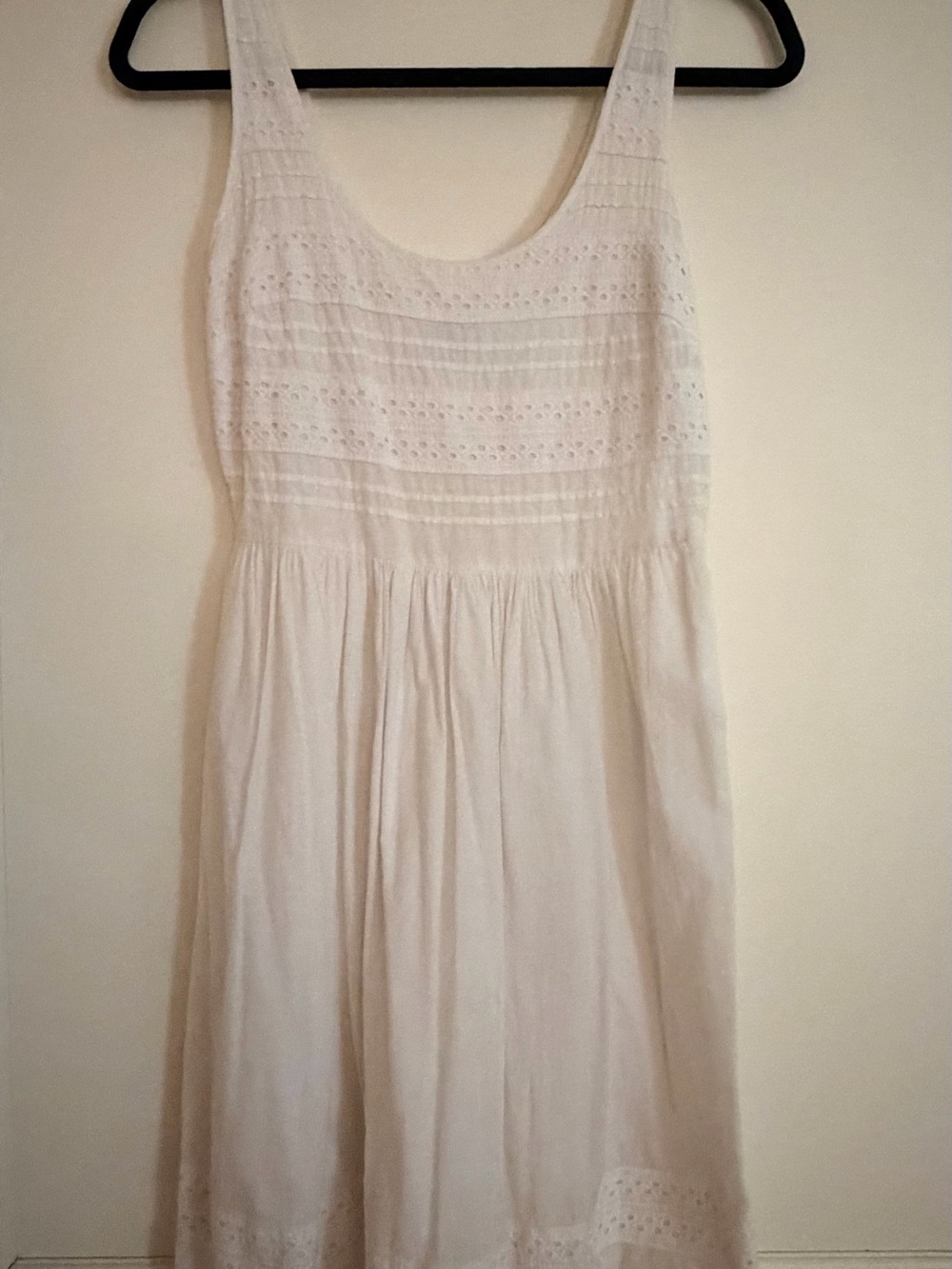 Old Navy White Eyelet Halter Dress